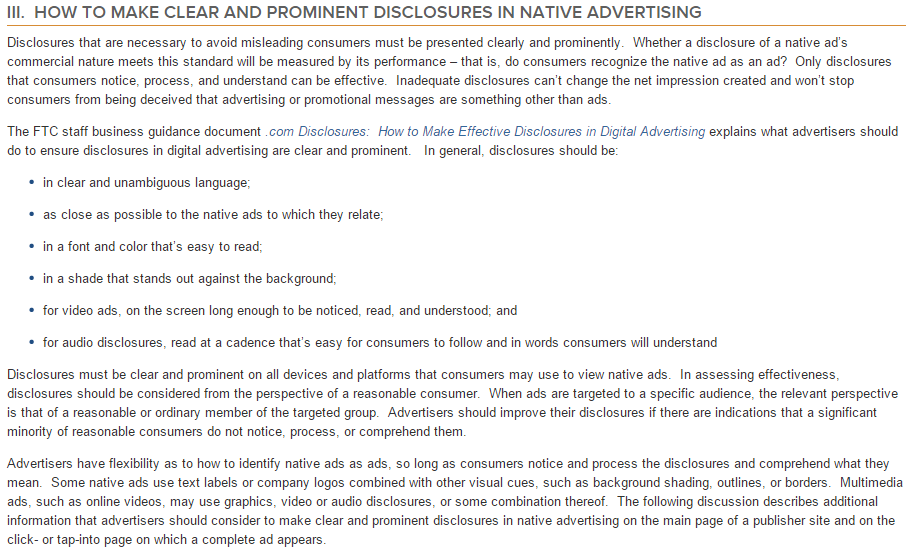 Native Advertising A Guide for Businesses Federal Trade Commission