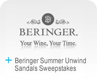 Beringer Summer Unwind Sandals Sweepstakes Logo