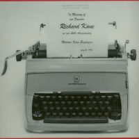 Mr. Kane's Typewriter and 40th Anniversary Tribute